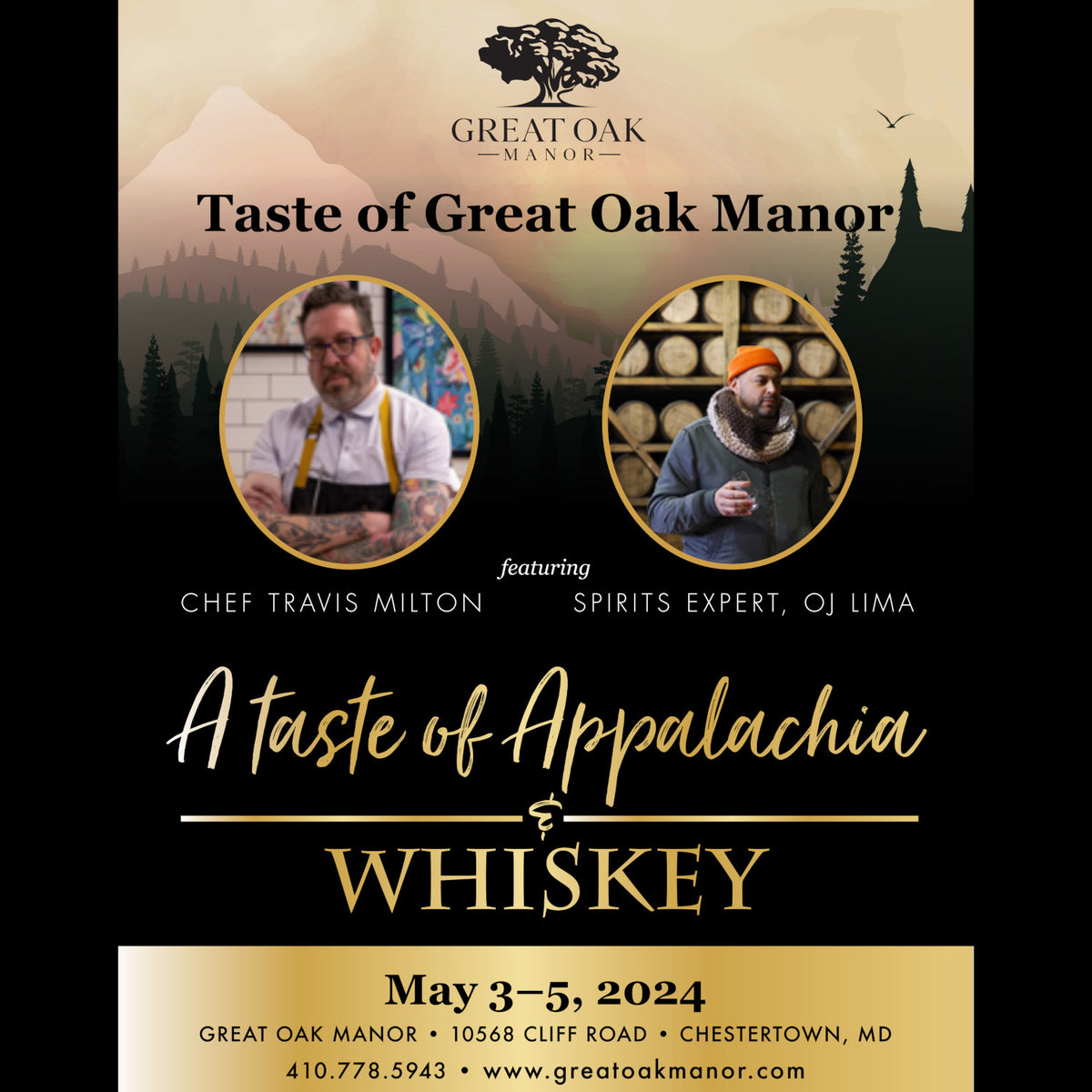 Great Oak Manor Hosts Chef Travis Milton And OJ Lima For A Weekend Of ...